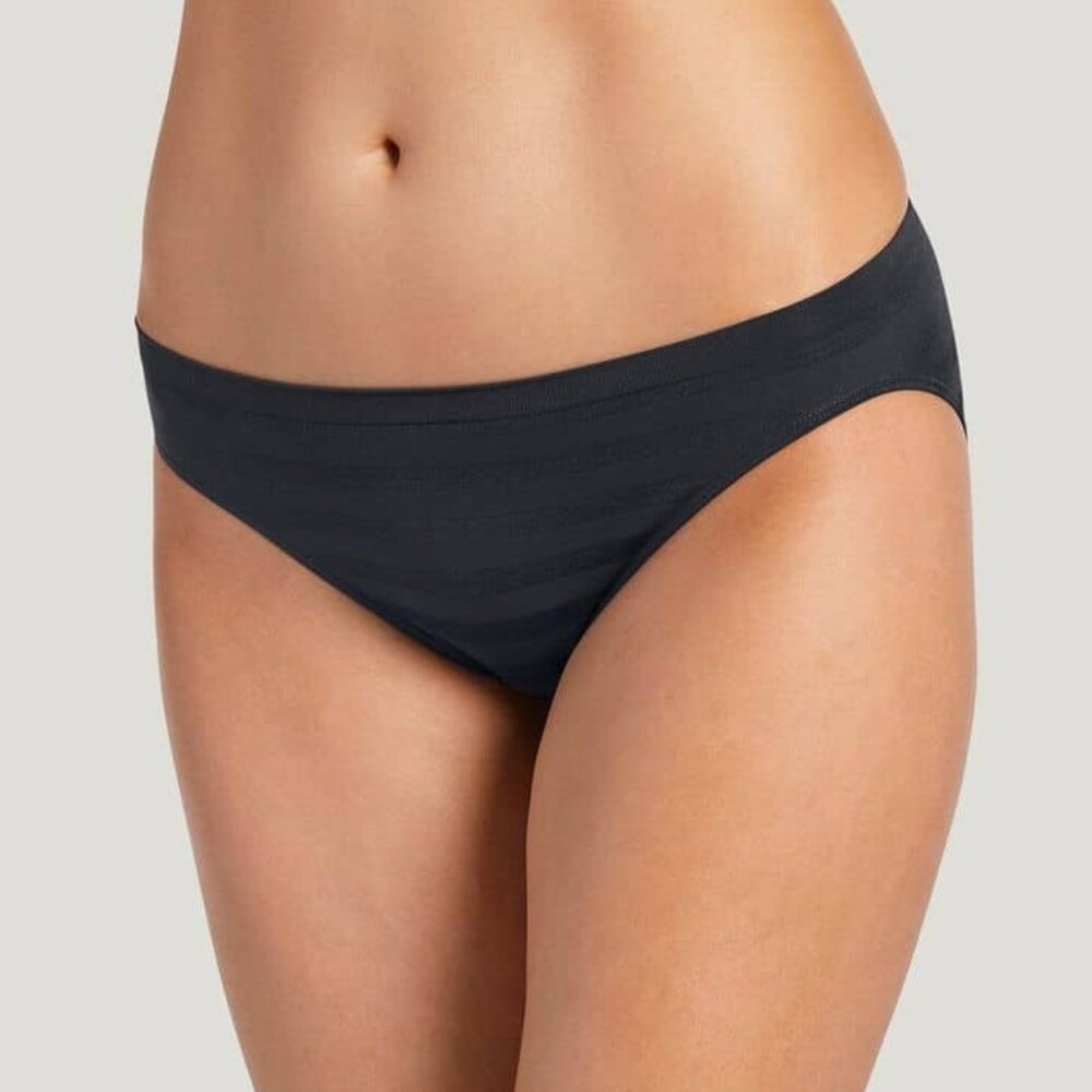 NWT Jockey Pack of 5 Sz XXL (9) Matte & Shine Bikini Black